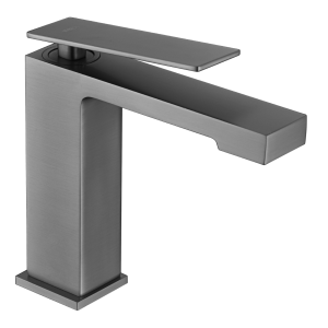 LOTOSAN  Sink lever faucet, upright | GUN METAL