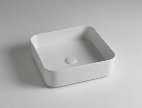 Sinks BLADE | 400 x 400 x 115 mm | vessel sinks | rectangular | Šedá mattte