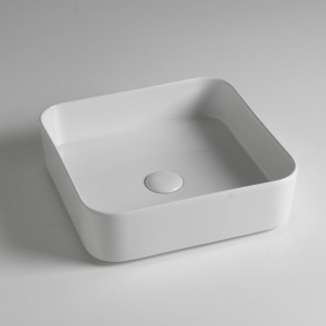 Sinks BLADE | 400 x 400 x 115 mm | vessel sinks | rectangular | Plum mattte