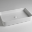 Sinks BLADE | 650 x 400 x 115 mm | vessel sinks | rectangular | White gloss