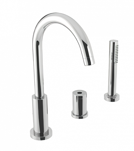 Shower and bath faucet CAE 780 upright lever mixer, three elements