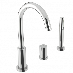 Shower and bath faucet CAE 780 upright lever mixer, three elements