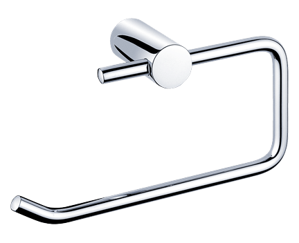 Toilet paper holder NAVA without cover, for single roll | chrome