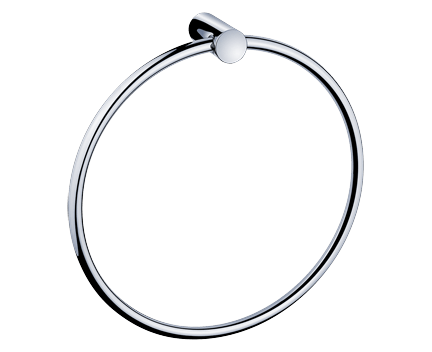 Circular towel holders | chrome