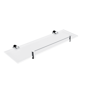 Shelf NAVA with railing 40cm | chrome