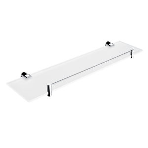 Shelf NAVA with railing 50cm | chrome