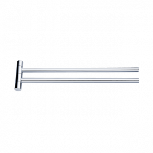 Towel holder NAVA double, swiveling | chrome