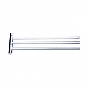 Towel holder NAVA triple, swiveling | chrome