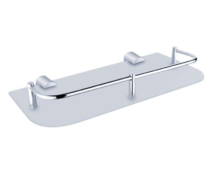 Shelf NAVA with railing 30 cm | chrome
