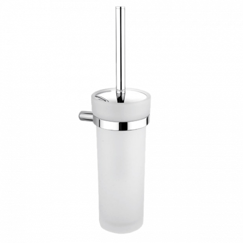 Toilet brush NAVA glass | chrome