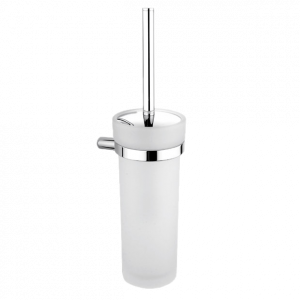 Toilet brush NAVA glass | chrome