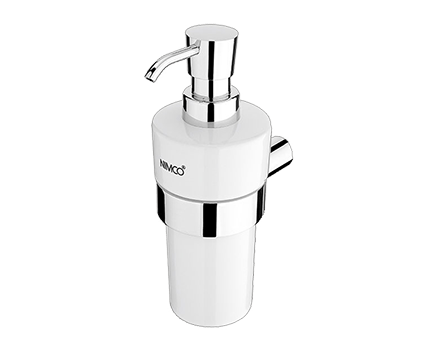 Soap dispenser NAVA with ceramic with dish | chrome