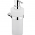 Soap dispenser with a cup of NAVA collection - frosted glass | chrome