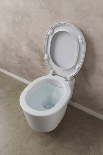 Wall-mounted toilet WC Bucket | 535 x 360 |  white | Rimless