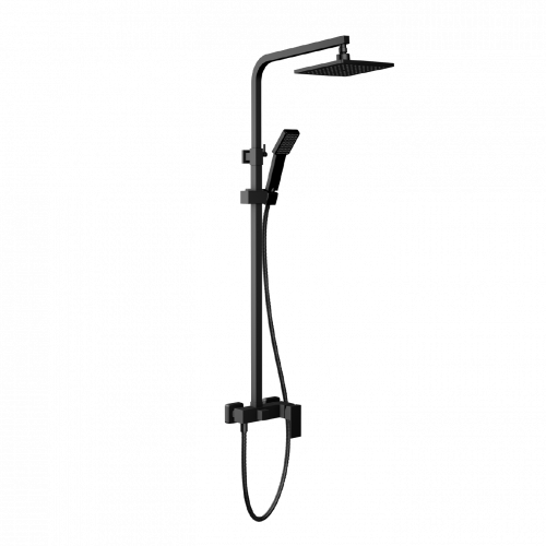 Shower set CUBE lever faucet | black mattte