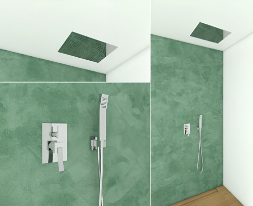 Shower set CAE 780 | built-in | with built-in shower head 330 x 480 mm