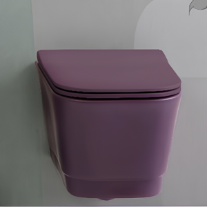 WC IDEA | 500 x 340 x 280 | hanging Rimless | Plum mattte