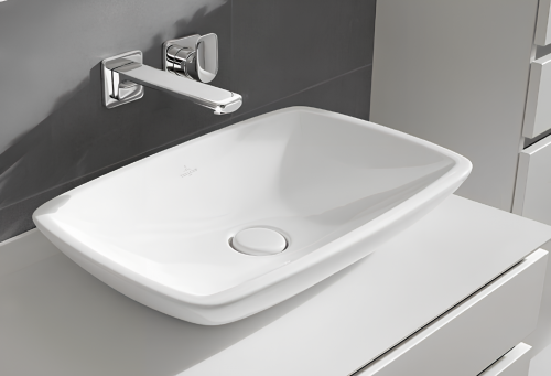 TOPCOUNTER WASHBASIN LOOP & FRIENDS | 585 x 380 x 110 | Star White CeramicPlus