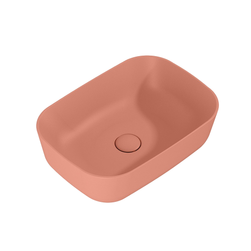 Countertop basin CHARMANT | 455 × 325 × 135 | matte coral