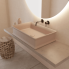 Countertop basin CHARME | 620 x 390 x 120 | Naxos | grey