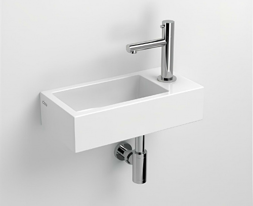 Washbasin Flush 360 x 180 x 90 | hanging or board | with battery hole on right | white matte