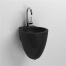 Wall-mounted sink FLUSH 270 x 315 x 280 | black matte