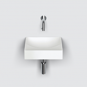 Vessel or wall-mounted sink VALE 280 x 190 x 70 | white