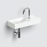 Vessel or wall-mounted sink VALE 450 x 190 x 70 | with tap hole right | white