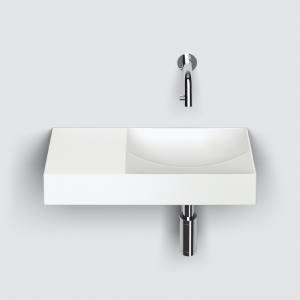 Vessel or wall-mounted sink VALE 450 x 190 x 70 | white