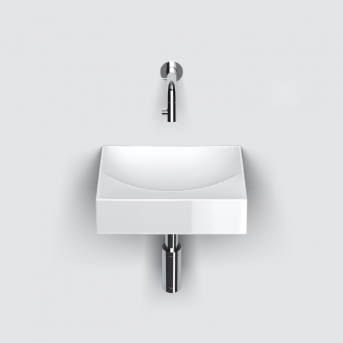 Vessel or wall-mounted sink VALE 280 x 190 x 70 | white