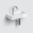 Vessel or wall-mounted sink VALE 380 x 190 x 70 | with tap hole left | white