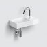 Vessel or wall-mounted sink VALE 380 x 190 x 70 | with tap hole right | white