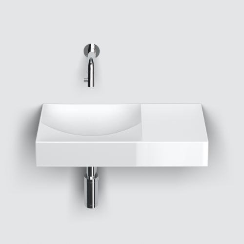 Vessel or wall-mounted sink VALE 450 x 190 x 70 | white