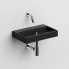 Vessel or wall-mounted sink MINI WASH ME 380 x 240 x 70 | without tap hole | black