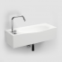 Vessel or wall-mounted sink HAMMOCK 650 x 254 x 160 | white mat