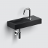 Vessel or wall-mounted sink VALE 450 x 190 x 70 | with tap hole right | black