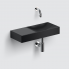 Vessel or wall-mounted sink VALE 450 x 190 x 70 | black