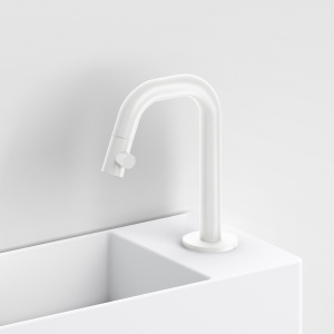 Wash basin faucets wall concealed | white mattte | KALDUR