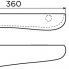 Polička First 36cm | biel