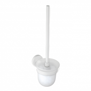 Toilet brush White glass