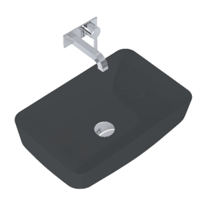 Countertop sink DAPHNE | 500 × 390 × 135 | anthracite matt