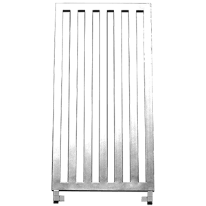 Darius radiator | 600x1200 mm | white structural mat