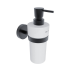 Unix soap dispenser with ceramic container | black