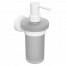 Soap dispenser with a cup of White collection - frosted glass