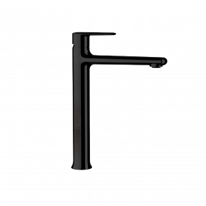 V | Wash basin faucets Vanity bez uzávěru výpusti | upright faucet fixtures | high | black mattte