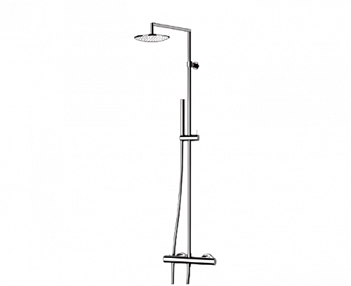 Shower sets X STYLE | wall mounted sets | Thermostatic | chrome gloss