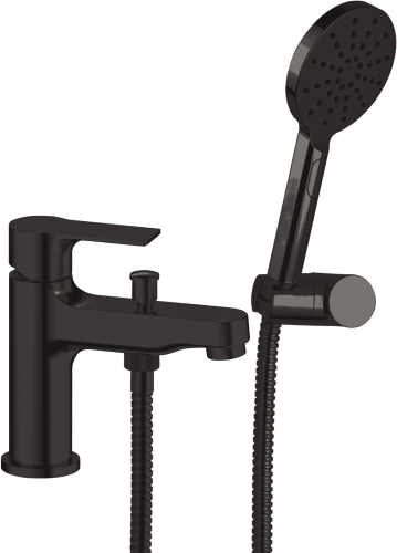 Washbasin faucet ENERGY with shower | black mattte