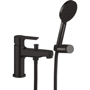 Washbasin faucet ENERGY with shower | black mattte