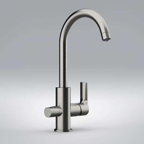 Sink faucet  lever with spray jet | brushed nickel gloss