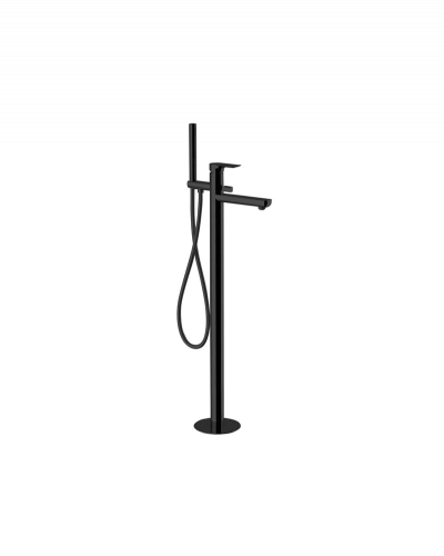 Bath faucet INFINITY lever mixer, free-standing | black mattte